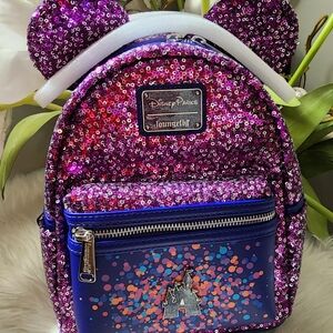 Disneyland Paris 30th Anniversary Loungefly Backpack NWT